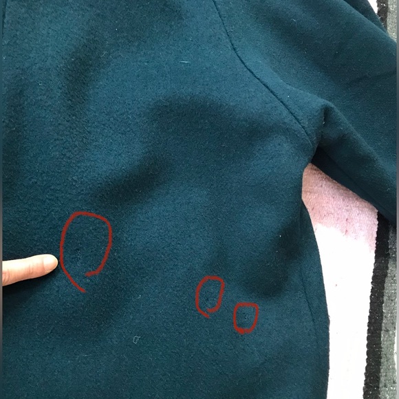 Vintage wool strong shoulder double breasted long coat - Picture 17 of 17